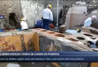 Pompeya: Hallan un termopolio, un restaurante aún con restos de comida