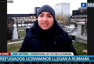 Refugiados ucranianos llegan a Rumanía 