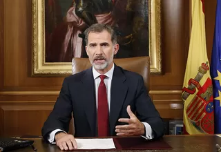 Rey de España tilda de desleales e irresponsables a autoridades de Cataluña
