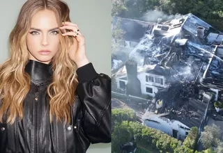 ¡Terrible! Incendio destruyó la mansión de la modelo Cara Delevingne