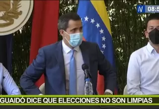 Venezuela: Juan Guaidó dice que elecciones no son limpias