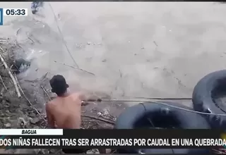 Amazonas: Dos niñas murieron tras ser arrastradas por caudal de quebrada