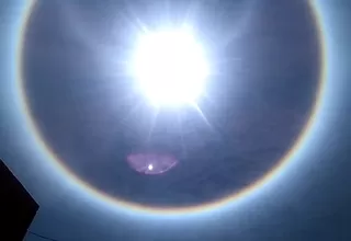 Ayacucho: halo solar sorprendió a pobladores