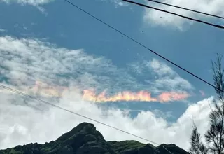 Chiclayo: arcoíris de fuego aparece en el cielo sorprendiendo a ciudadanos