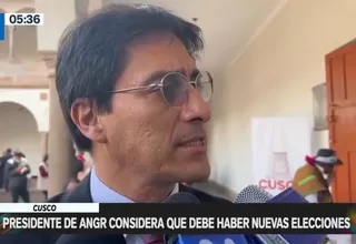 Cusco: Presidente de ANGR considera que debe haber nuevas elecciones