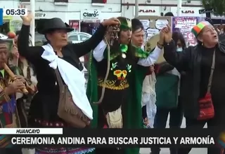Huancayo: Ceremonia andina para buscar justicia y armonía ante las manifestaciones
