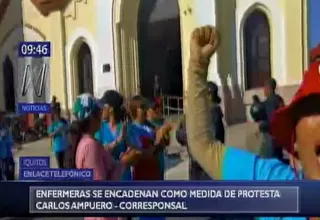 Enfermeras de Iquitos se enfrentaron a la policía 