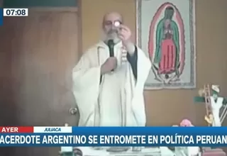 Juliaca: Sacerdote argentino se entromete en política peruana