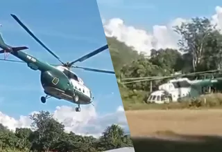 Loreto: Así fue el aterrizaje de emergencia de helicóptero con más de 20 policías a bordo
