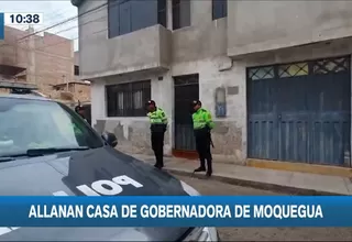 Moquegua: Fiscalía y Policía allana vivienda de gobernadora regional