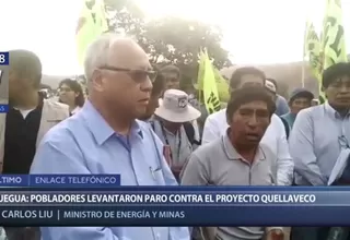 Moquegua: Pobladores levantaron huelga contra proyecto Quellaveco
