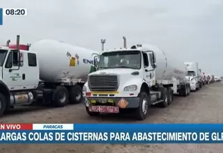 Paracas: Cisternas hacen largas filas para abastecimiento de GLP