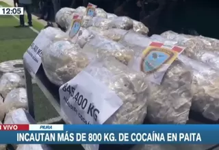 Piura: Policía decomisó 845 kilos de cocaína en el puerto de Paita