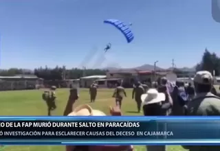 Cajamarca: técnico FAP murió tras salto en paracaídas