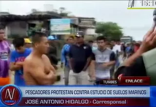 Tumbes: pescadores bloquearon carretera Panamericana Norte