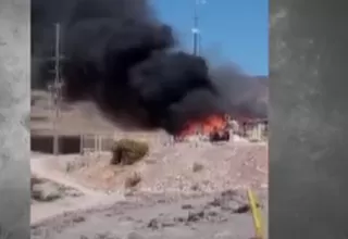 [VIDEO] Ayacucho: Comuneros quemaron garita de seguridad de unidad minera Inmaculada