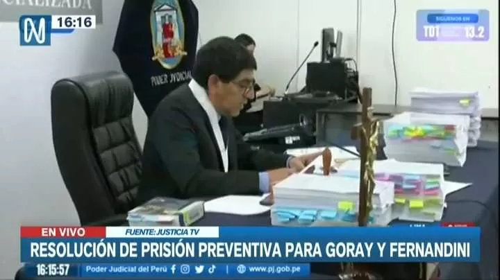 Dictan 30 Meses De Prisión Preventiva Contra Sada Goray Y Mauricio Fernandini Canal N