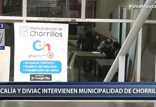 La Fiscalía y la Diviac intervinieron Municipalidad de Chorrillos por irregularidades