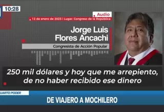 Audio del congresista Flores Ancachi:  Exigía a sus trabajadores el 10% de su sueldo