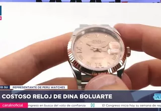 Especialista en relojes de alta gama estima que Rolex de Dina Boluarte es un modelo del 2020 en adelante
