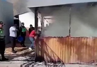 Arequipa: Incendio en horario de clase provocó temor en niños y docentes