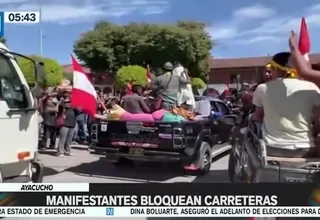 Ayacucho: Manifestantes bloquean carreteras