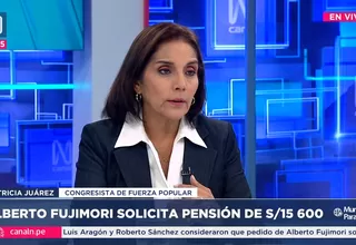 Patricia Juárez: Corresponde a administración del Congreso otorgar la pensión vitalicia que solicitó Alberto Fujimori