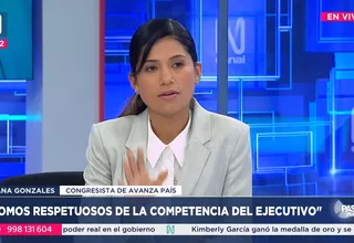 Diana Gonzales: Somos respetuosos de las competencias del Ejecutivo