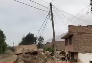Chosica: Desborde de huaico provocó que 21 viviendas estén sepultadas