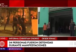Manifestaciones en Lima: 34 personas fueron detenidas durante movilizaciones
