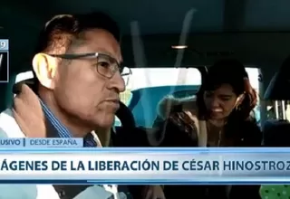 César Hinostroza fue liberado en España: "Creo en Dios y en la justicia divina"