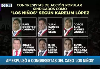 Acción Popular expulsó a congresistas involucrados en caso Los Niños