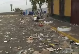 Acumulación de basura en Cerro San Cristóbal