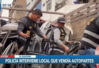 El Agustino: Policía incautó autopartes valorizadas en más de S/ 12 millones