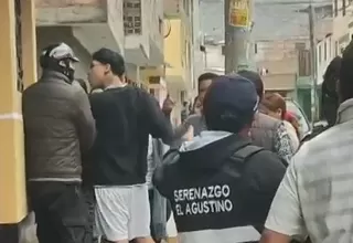 El Agustino: Sujeto atacó con arma punzocortante y lanzó una piedra a sereno