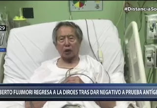 Alberto Fujimori regresa al penal de Barbadillo en la Diroes