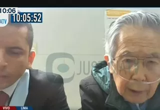 Alberto Fujimori reapareció en audiencia del Poder Judicial