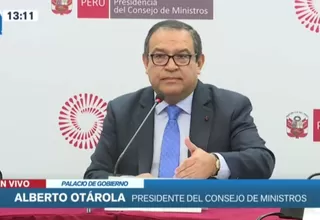 Alberto Otárola: Este es un gabinete del diálogo y de la meritocracia para los cargos públicos