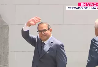 Alberto Otárola llegó a Palacio de Gobierno para reunión con presidenta