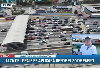 Alcalde de Ancón sobre alza de peaje: Vulnera todo derecho al libre tránsito