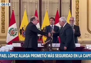 Alcalde de Lima tomó juramento al Comité Regional de Seguridad Ciudadana
