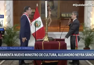Alejandro Neyra juró como ministro de Cultura en reemplazo de Sonia Guillén