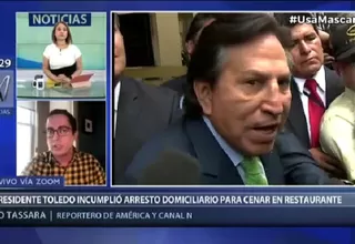 EE. UU.: Alejandro Toledo incumple condiciones de arresto domiciliario para cenar en restaurante