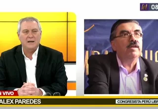 Alex Paredes: "Moción de censura contra Íber Maraví no tiene pies ni cabeza"