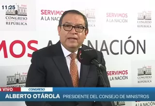 Alfredo Otárola: Entre el 6 y 10 de enero solicitaremos el voto de confianza