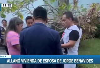 Incautan equipos móviles, agendas y cuadernos en allanamiento a casa de Karin Marengo, esposa de cómico Jorge Benavides