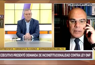Ernesto Álvarez: "Ley de devolución de aportes de ONP es inconstitucional por donde se le mire"