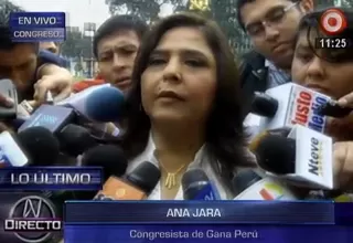 Ana Jara: No estaba previsto que Beteta reemplace a Yovera