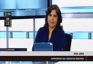 Ana Jara: Es prematuro señalar si existe futuro político para Humala y Nadine