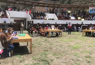 Áncash: Instalan mesa de diálogo entre Antamina y ciudadanos de Aquia tras paro